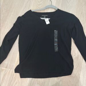 Banana Republic Black Light Weight V-Neck Sweater XS NWT